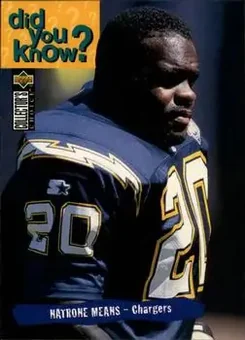 1995 Collector's Choice #41 - Natrone Means - San Diego Chargers