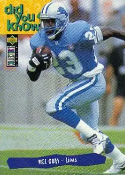 1995 Collector's Choice #44 - Mel Gray - Detroit Lions