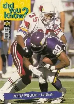 1995 Collector's Choice #46 - Aeneas Williams - Arizona Cardinals
