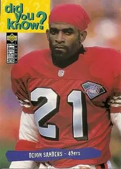 1995 Collector's Choice #48 - Deion Sanders - San Francisco 49ers