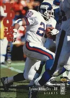 1995 Collector's Choice Update #U43 - Tyrone Wheatley - New York Giants