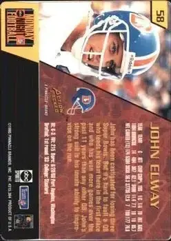 1995 Action Packed Monday Night Football #58 - John Elway - Denver Broncos - Back 1995 Action Packed Monday Night Football #58 - John Elway - Denver Broncos - Back