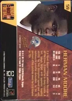 1995 Action Packed Monday Night Football #59 - Herman Moore - Detroit Lions - Back