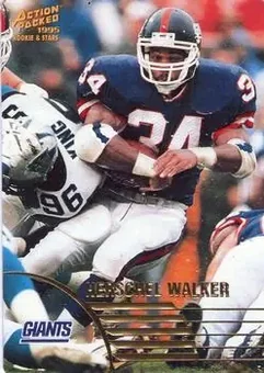 1995 Action Packed Rookies & Stars #54 - Herschel Walker - New York Giants
