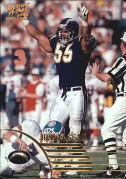 1995 Action Packed Rookies & Stars #55 - Junior Seau - San Diego Chargers - Front
