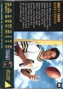 1995 Action Packed Rookies & Stars #60 - Brett Favre - Green Bay Packers