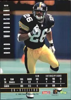1995 Classic Images Limited #55 - Rod Woodson - Pittsburgh Steelers - Back