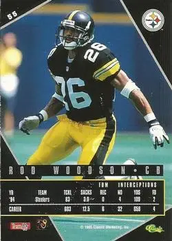 1995 Classic Images Limited Live #55 - Rod Woodson - Pittsburgh Steelers