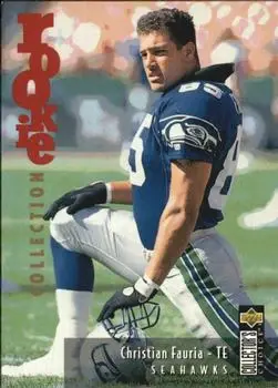 1995 Collector's Choice Update #U56 - Christian Fauria - Seattle Seahawks 1995 Collector's Choice Update #U56 - Christian Fauria - Seattle Seahawks