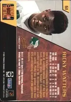1995 Action Packed Monday Night Football #61 - Ricky Watters - Philadelphia Eagles - Back