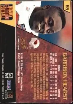 1995 Action Packed Monday Night Football #66 - Garrison Hearst - Arizona Cardinals 1995 Action Packed Monday Night Football #66 - Garrison Hearst - Arizona Cardinals