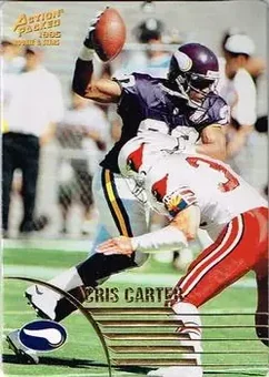 1995 Action Packed Rookies & Stars #64 - Cris Carter - Minnesota Vikings 1995 Action Packed Rookies & Stars #64 - Cris Carter - Minnesota Vikings