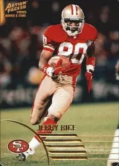 1995 Action Packed Rookies & Stars #65 - Jerry Rice - San Francisco 49ers