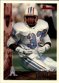 1995 Bowman #62 - Gary Brown - Houston Oilers