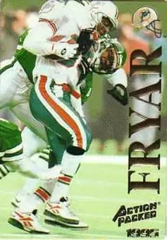 1995 Action Packed #70 - Irving Fryar - Miami Dolphins