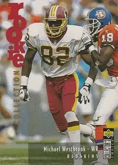 1995 Collector's Choice Update #U60 - Michael Westbrook - Washington Redskins 1995 Collector's Choice Update #U60 - Michael Westbrook - Washington Redskins