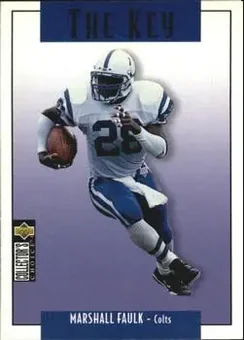 1995 Collector's Choice Update #U63 - Marshall Faulk - Indianapolis Colts
