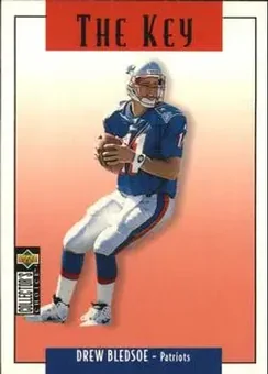 1995 Collector's Choice Update #U69 - Drew Bledsoe - New England Patriots