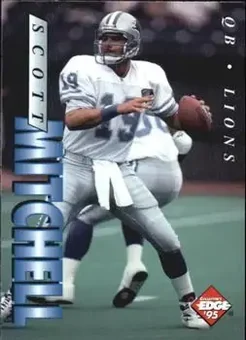 1995 Collector's Edge #65 - Scott Mitchell - Detroit Lions