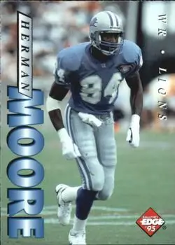 1995 Collector's Edge #66 - Herman Moore - Detroit Lions
