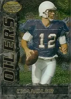 1995 Bowman's Best #42 - Chris Chandler - Houston Oilers