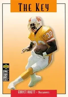 1995 Collector's Choice Update #U70 - Errict Rhett - Tampa Bay Buccaneers