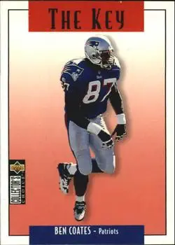 1995 Collector's Choice Update #U75 - Ben Coates - New England Patriots