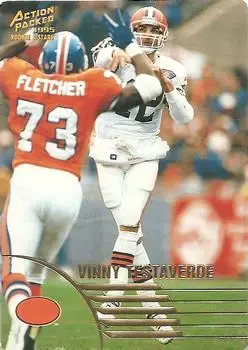 1995 Action Packed Rookies & Stars #72 - Vinny Testaverde - Cleveland Browns