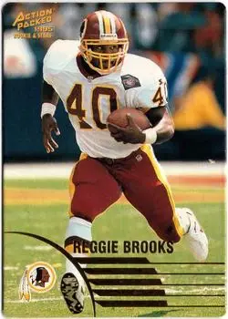 1995 Action Packed Rookies & Stars #78 - Reggie Brooks - Washington Redskins - Front 1995 Action Packed Rookies & Stars #78 - Reggie Brooks - Washington Redskins - Front