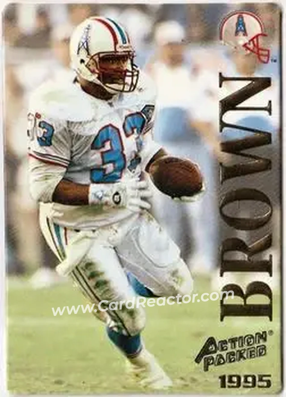 1995 Action Packed #71 - Gary Brown - Houston Oilers 1995 Action Packed #71 - Gary Brown - Houston Oilers