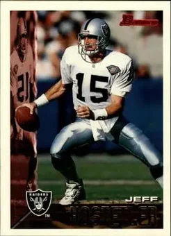 1995 Bowman #80 - Jeff Hostetler - Oakland Raiders