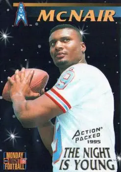 1995 Action Packed Monday Night Football #83 - Steve McNair - Houston Oilers