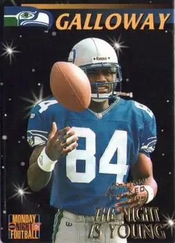 1995 Action Packed Monday Night Football #86 - Joey Galloway - Seattle Seahawks - Front