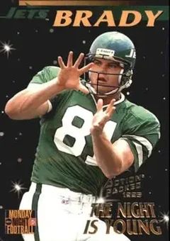 1995 Action Packed Monday Night Football #87 - Kyle Brady - New York Jets