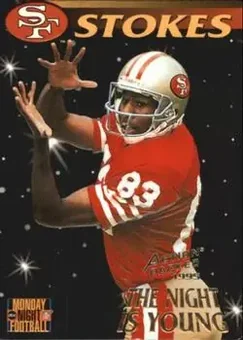 1995 Action Packed Monday Night Football #88 - J.J. Stokes - San Francisco 49ers