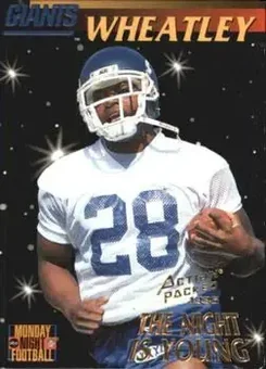 1995 Action Packed Monday Night Football #89 - Tyrone Wheatley - New York Giants