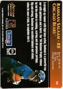 1995 Action Packed Monday Night Football #90 - Rashaan Salaam - Chicago Bears - Back 1995 Action Packed Monday Night Football #90 - Rashaan Salaam - Chicago Bears - Back