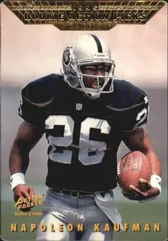 1995 Action Packed Rookies & Stars #81 - Napoleon Kaufman - Oakland Raiders - Front