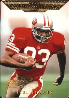 1995 Action Packed Rookies & Stars #84 - J.J. Stokes - San Francisco 49ers
