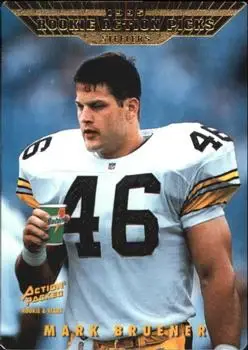 1995 Action Packed Rookies & Stars #85 - Mark Bruener - Pittsburgh Steelers - Front