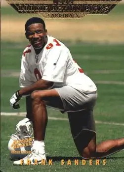 1995 Action Packed Rookies & Stars #86 - Frank Sanders - Arizona Cardinals - Front