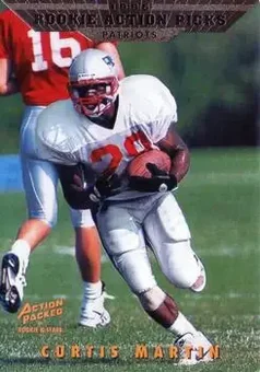 1995 Action Packed Rookies & Stars #90 - Curtis Martin - New England Patriots 1995 Action Packed Rookies & Stars #90 - Curtis Martin - New England Patriots
