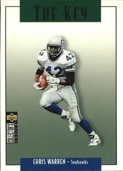 1995 Collector's Choice Update #U88 - Chris Warren - Seattle Seahawks