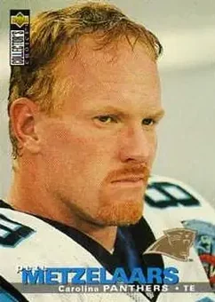 1995 Collector's Choice Update #U92 - Pete Metzelaars - Carolina Panthers 1995 Collector's Choice Update #U92 - Pete Metzelaars - Carolina Panthers