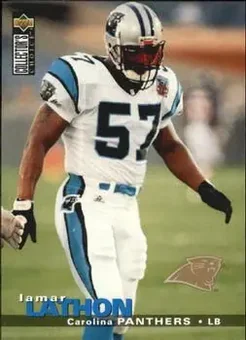 1995 Collector's Choice Update #U98 - Lamar Lathon - Carolina Panthers
