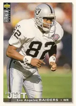 1995 Collector's Choice #90 - James Jett - Los Angeles Raiders - Front