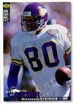 1995 Collector's Choice #98 - Cris Carter - Minnesota Vikings 1995 Collector's Choice #98 - Cris Carter - Minnesota Vikings
