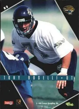 1995 Classic Images Limited Live #83 - Tony Boselli - Jacksonville Jaguars - Back