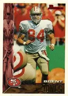 1995 Bowman #86 - Brent Jones - San Francisco 49ers 1995 Bowman #86 - Brent Jones - San Francisco 49ers