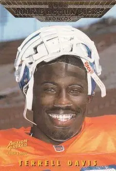 1995 Action Packed Rookies & Stars #92 - Terrell Davis - Denver Broncos